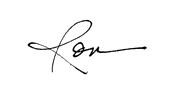 Ron Unterschrift
