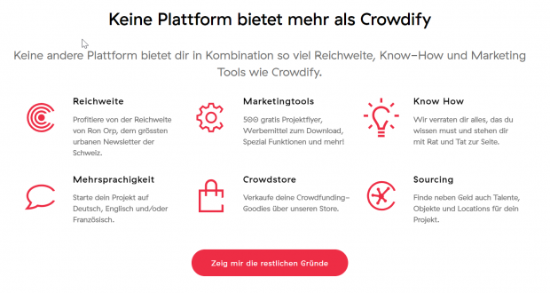 Welches ist die Beste Crowdfunding Plattform der Schweiz?