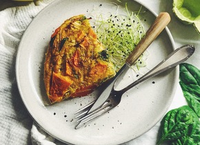 Sweet Potato and Spinach Frittata, dairy free