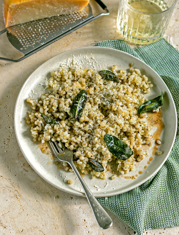 Buttery Parmesan and Sage Pearl Barley