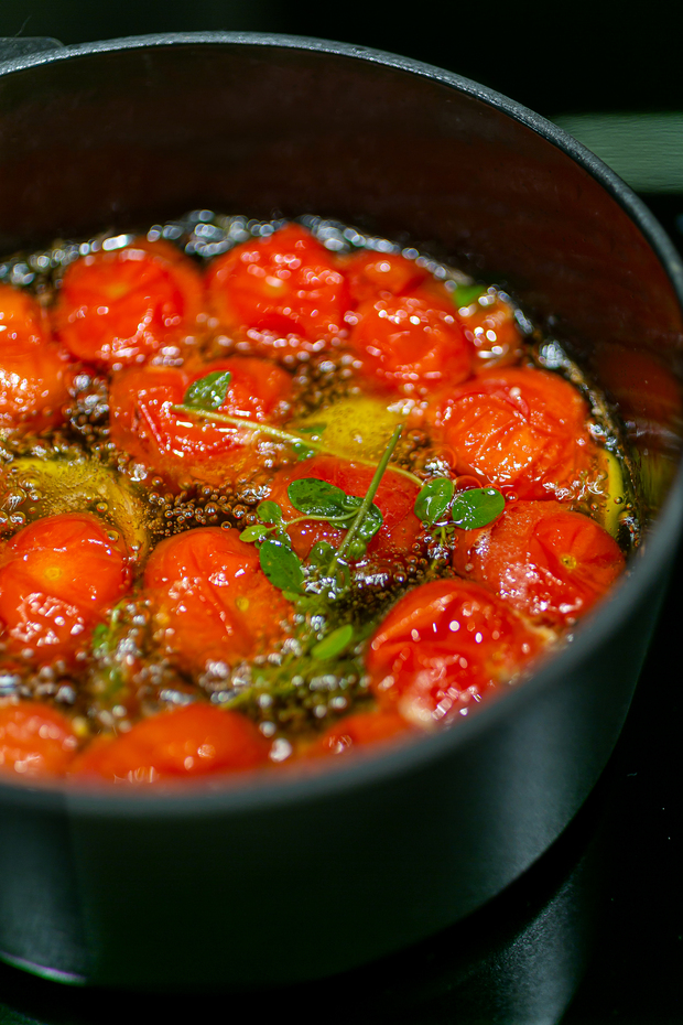 Cherry Tomato Confit with Garlic