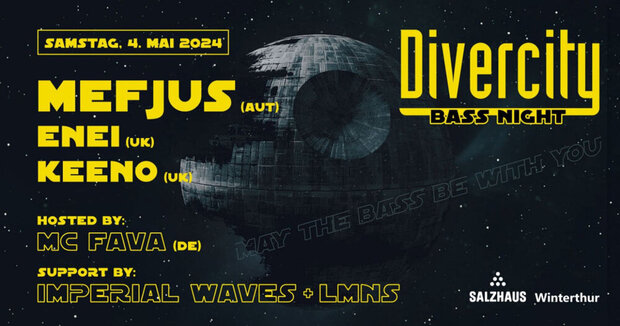 Divercity Bass Night - Mefjus (AUT), Enei (GB), Keeno (GB)