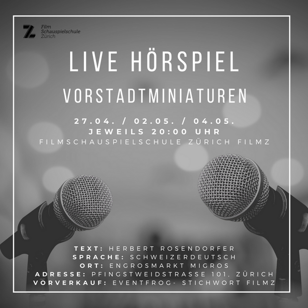 Live Hörspiel «Vorstadtminiaturen» auf Schweizerdeutsch