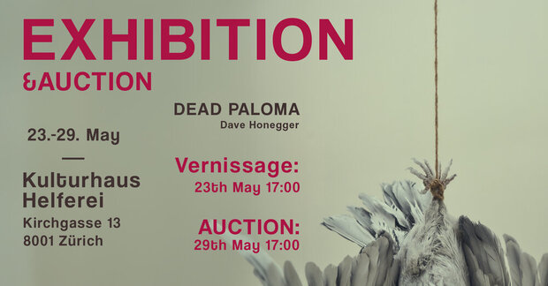 Exhibitoin & auction. DEAD PALOMA by Dave Honegger
