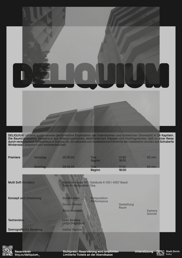 DELIQUIUM -  Videoprojektionen und elektronischen Klängen