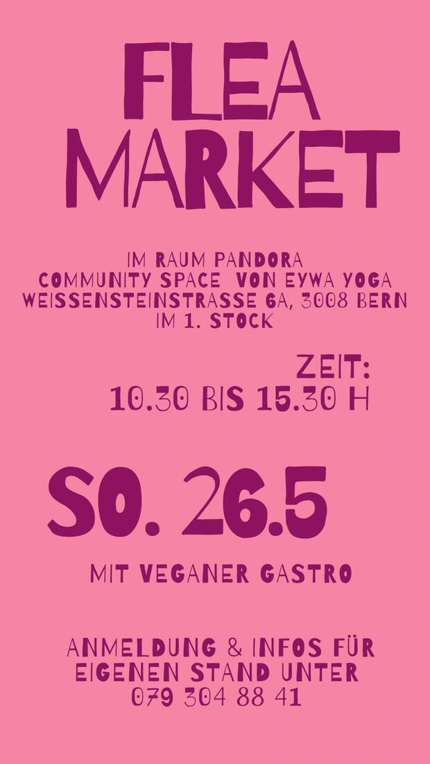 Flohmarkt auf PANDORA im Fischermätteli im neuen (Yoga...