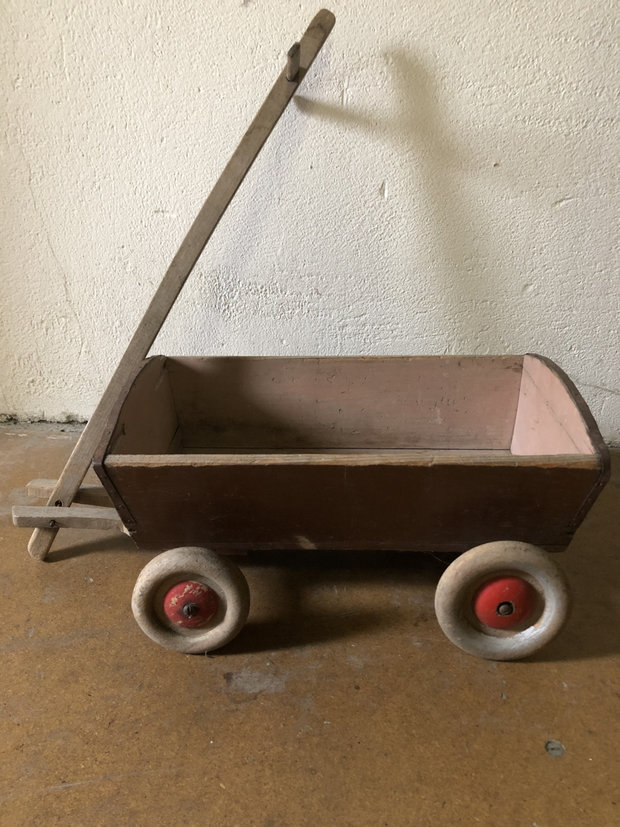 Antiker Kinder-/ Spielwagen