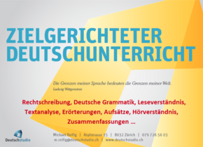 Zielgerichteter Deutschunterricht.