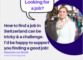 Looking for a  new job in Switzerland?