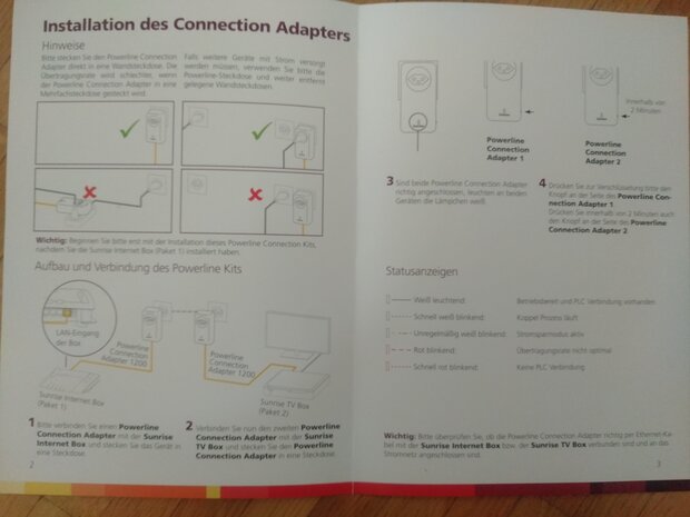 Powerline Connection Adapter - Internet über Stromleitung