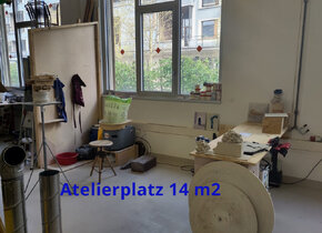 Atelierplatz in 7ner-Ateliergemeinschaft
