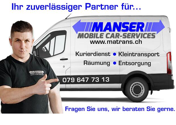 Manser Mobile Car- Services Keller , Estrich , Haus , Garage  Aufräumen , Entrümpeln , Entsorgen ?Ganze CH