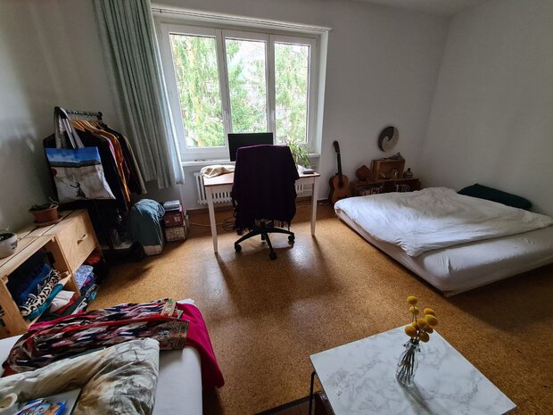 Furnished room in May in beautiful community house with garden and best flatmates