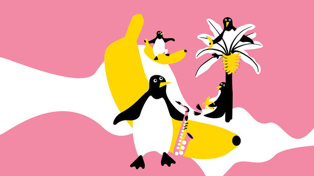 2 Tickets für Familienkonzert in Tonhalle: Die Pinguin- und Bananenshow