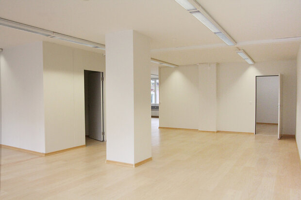 Schönes Grossraumbüro (95.9 m2) an sehr beliebter Lage
7 Gehminuten vom HB