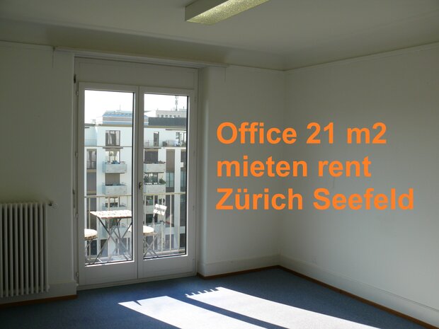 Büro mit Balkon 21 m2 Zürich Seefeld - top Lage, ruhig, freundlich, inspirierend 2