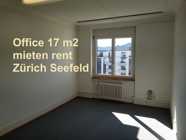Büro 17 m2 Zürich Seefeld - top Lage, ruhig, freundlich, inspirierend, preiswert