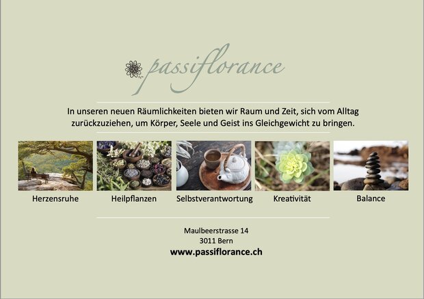 NEU: passiflorance in Bern